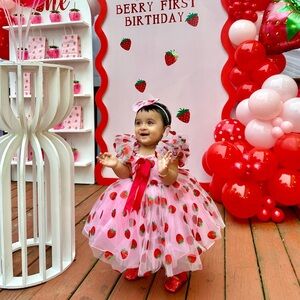 Strawberry baby dress